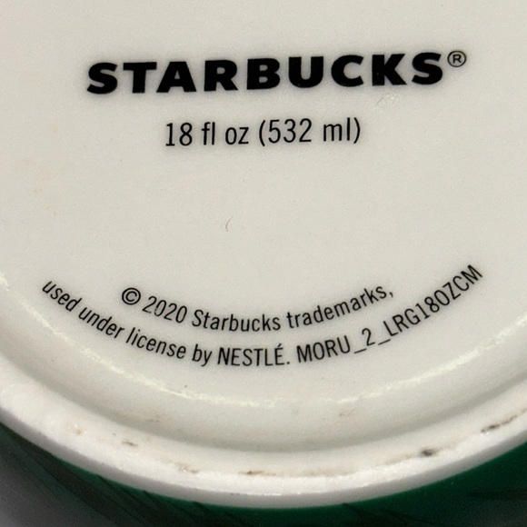 Starbucks 2020 Green Christmas Tree Bulbs Mug 18 fl oz - Picture 2 of 6